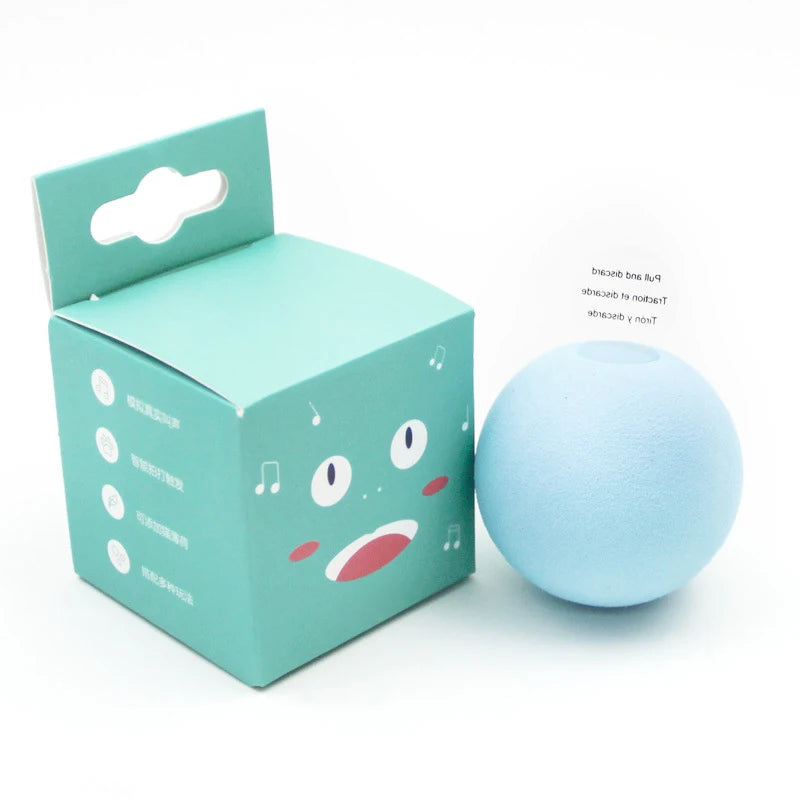 Smart Interactive Plush Cat Toy Ball Featuring Touch Squeak Design
