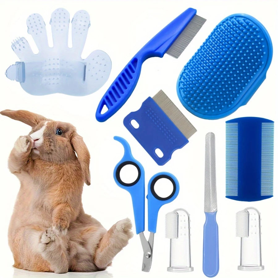 Pet Grooming Kit With Nail Clippers And Tear Stain Comb