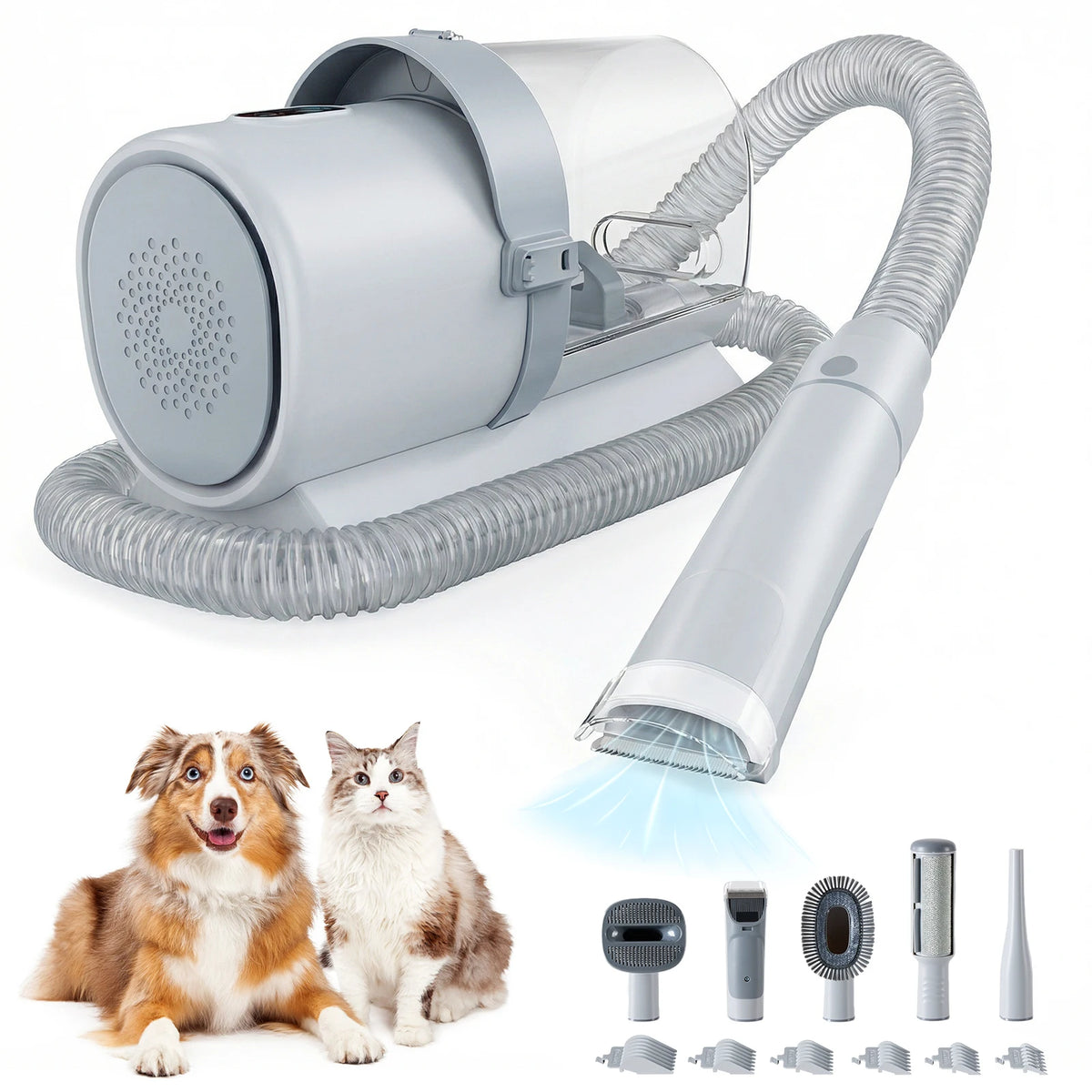 Sweetcrispy Professional Pet Grooming Vacuum Clipper Kit