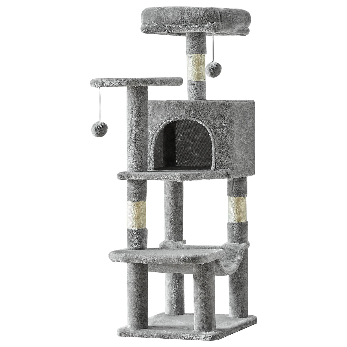 JHK Multi Tier Cat Tree With Durable Sisal Scratching Posts