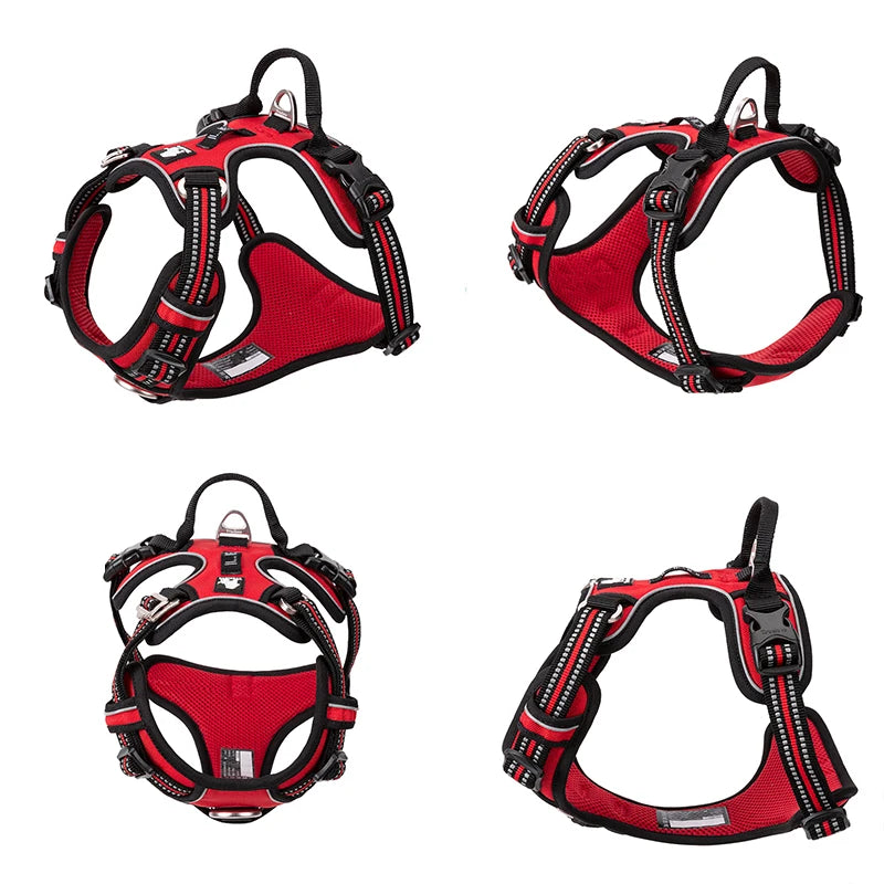TrueLove Reflective Nylon Dog Harness No Pull Adjustable Safety Vest