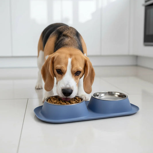 Premium Double Non Slip Pet Food Water Bowls For Dogs
