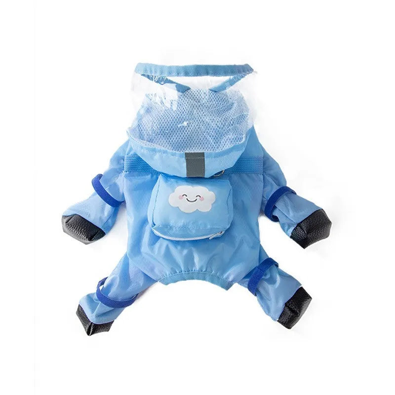 Pet Puppy Dog Raincoat Full Body Waterproof Jacket Protection