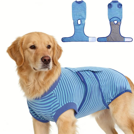 Comfortable Cotton Dog Recovery Surgical Suit For Post Care