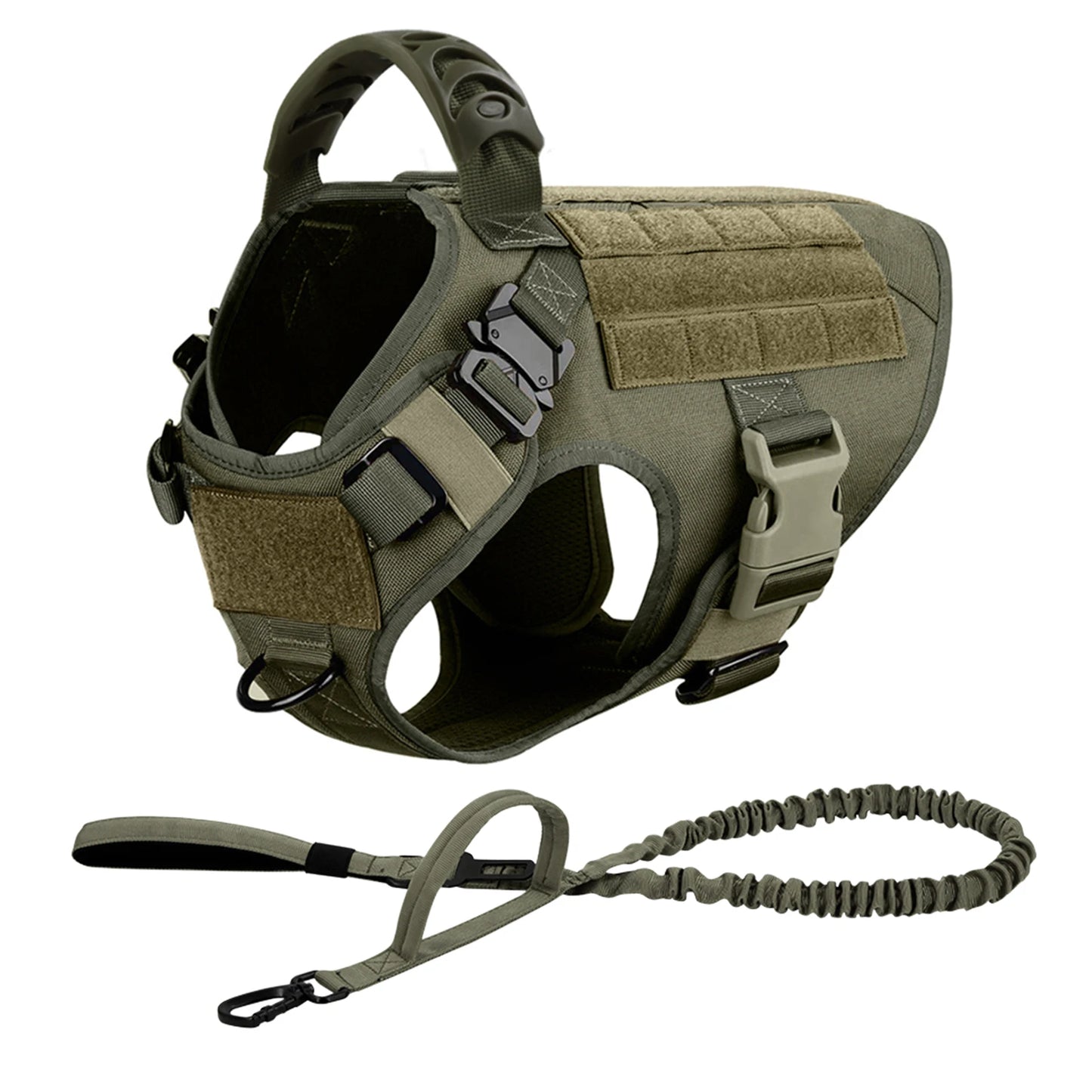 Tactical Dog Harness Set Large Dogs No Pull Malinois