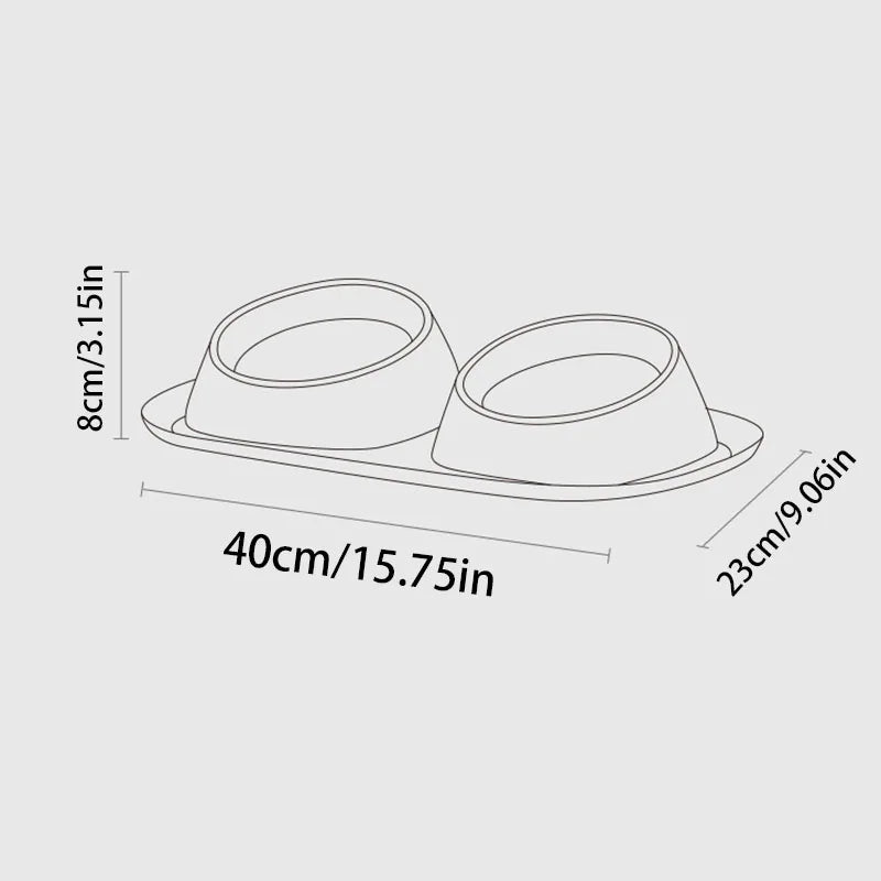 Premium Double Non Slip Pet Food Water Bowls For Dogs