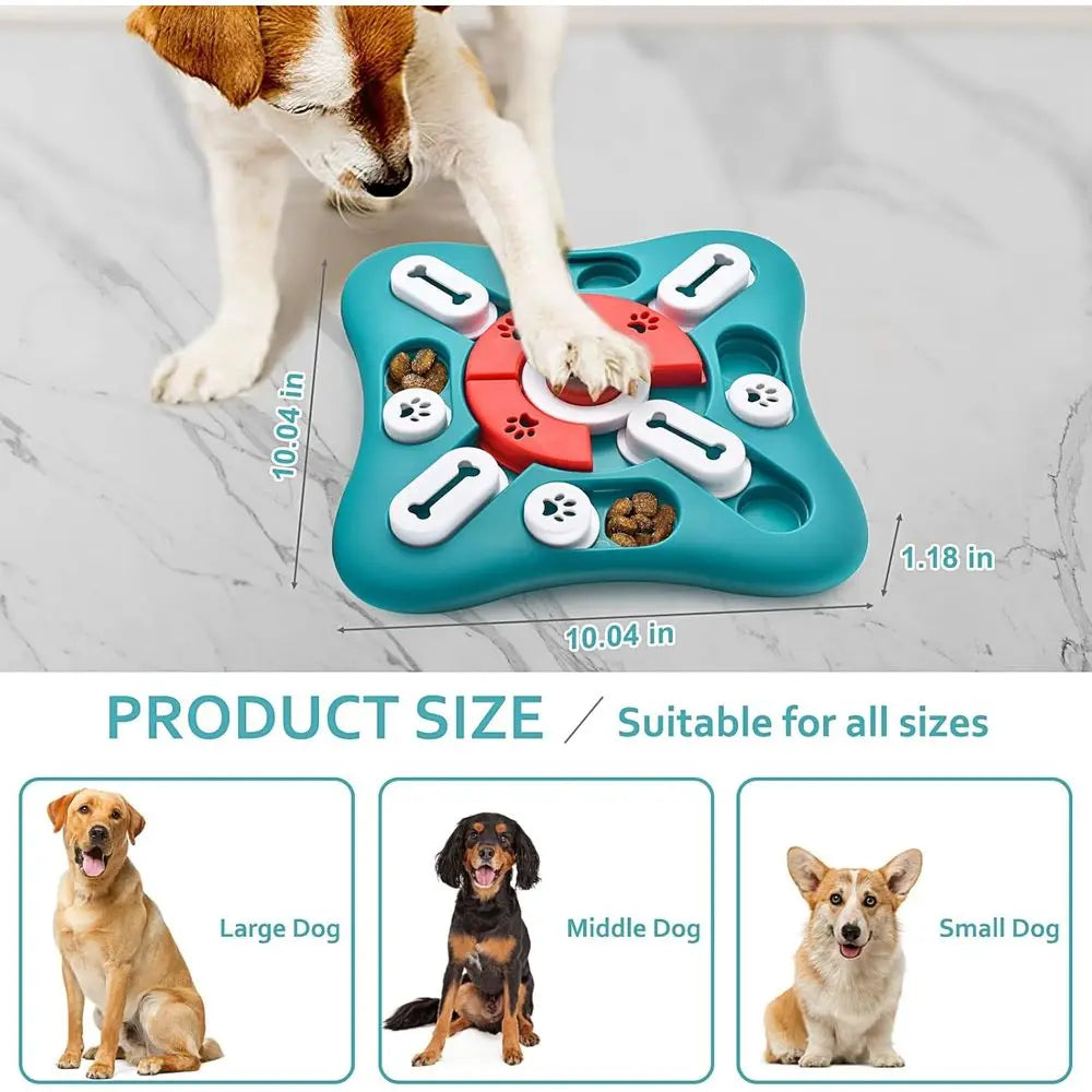 Dog Puzzle Toys Treat Dispensing Enrichment For IQ Training And Stimulation
