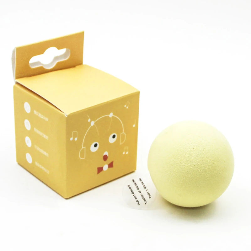 Smart Interactive Plush Cat Toy Ball Featuring Touch Squeak Design
