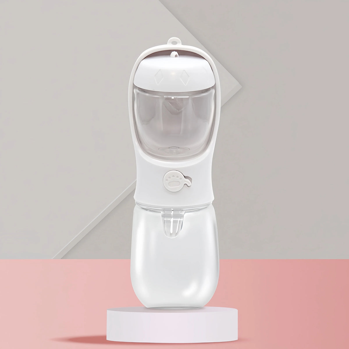Portable Outdoor Pet Water Bottle With Food Storage Compartment