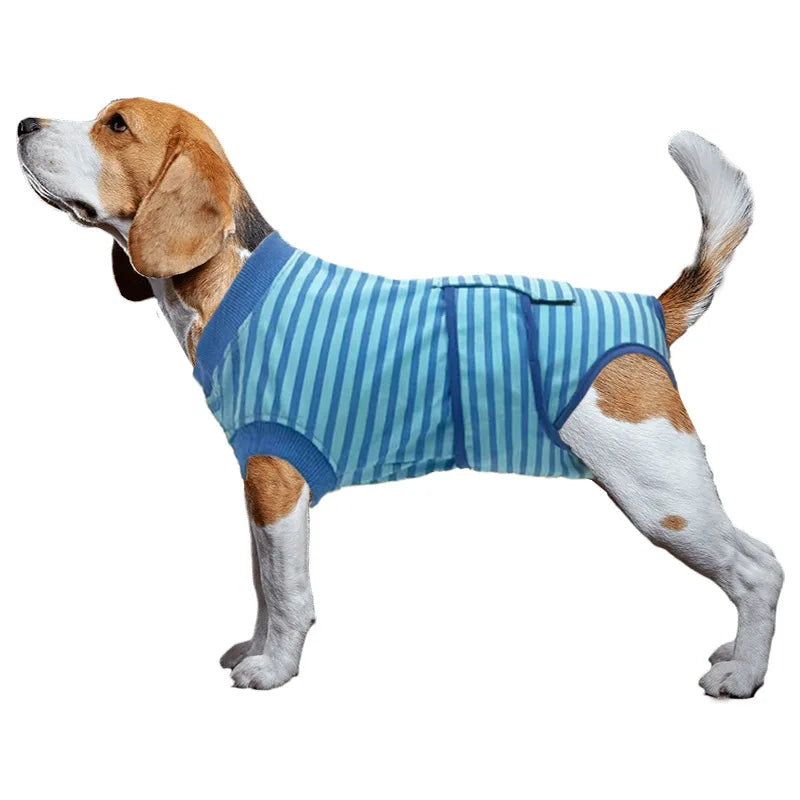 Comfortable Cotton Dog Recovery Surgical Suit For Post Care