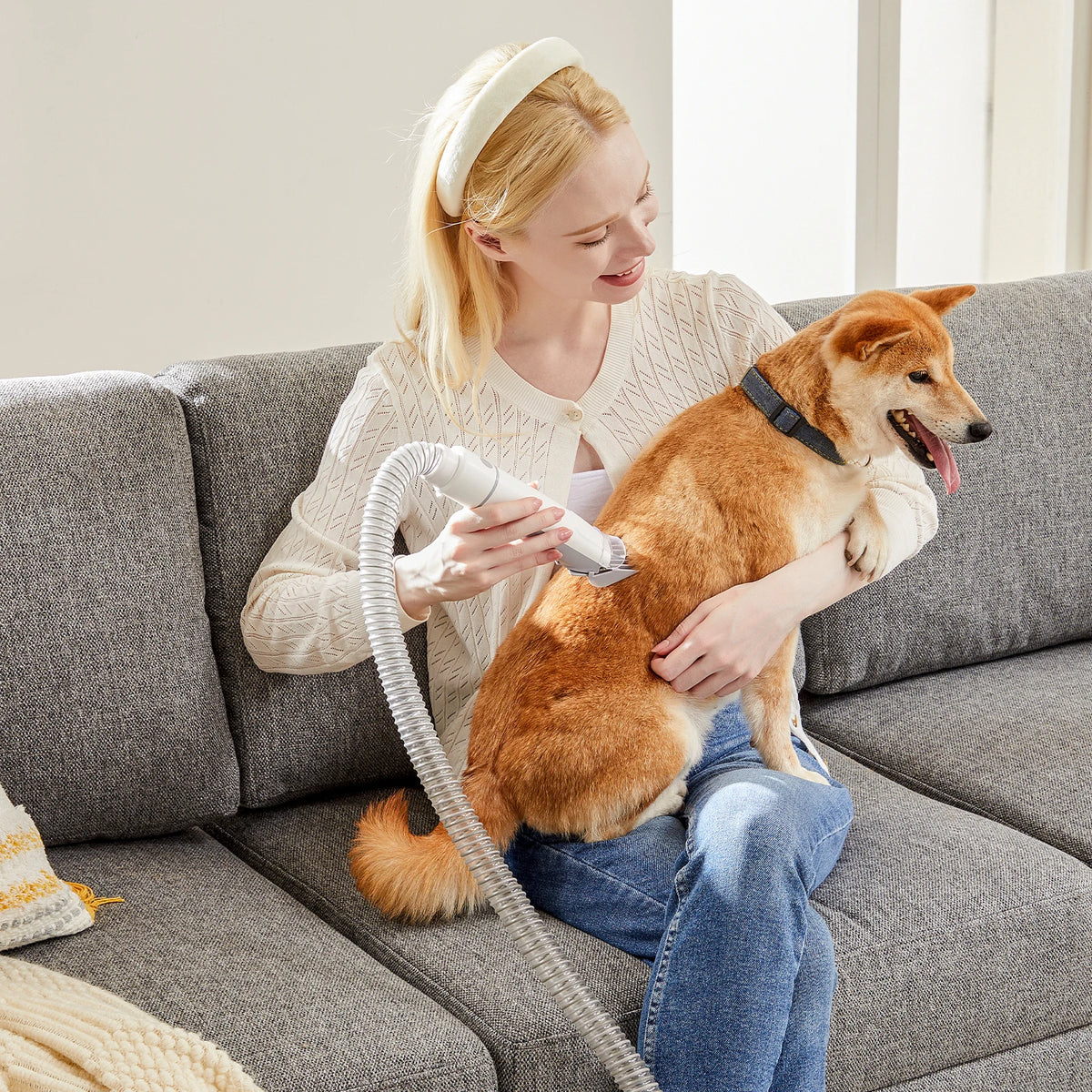 Sweetcrispy Professional Pet Grooming Vacuum Clipper Kit