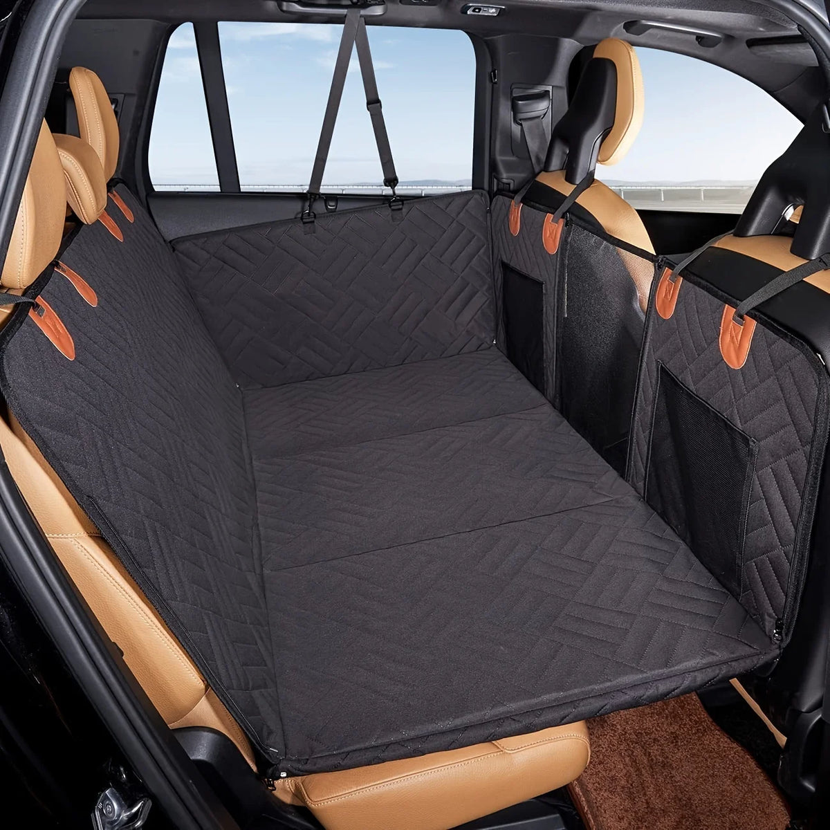 Waterproof Hammock Pet Car Seat Cover With Soft Cotton Padding