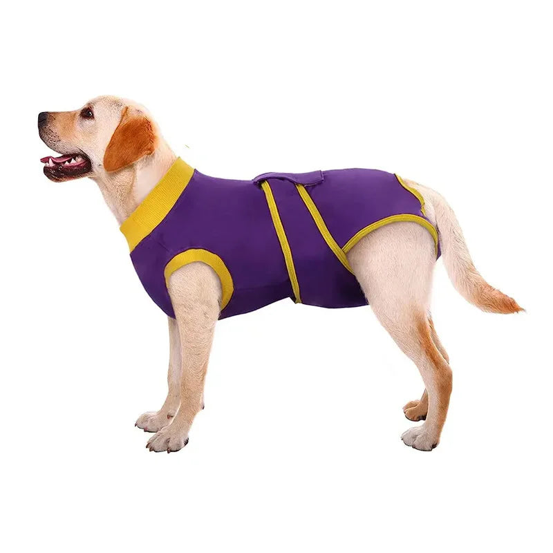 Comfortable Cotton Dog Recovery Surgical Suit For Post Care