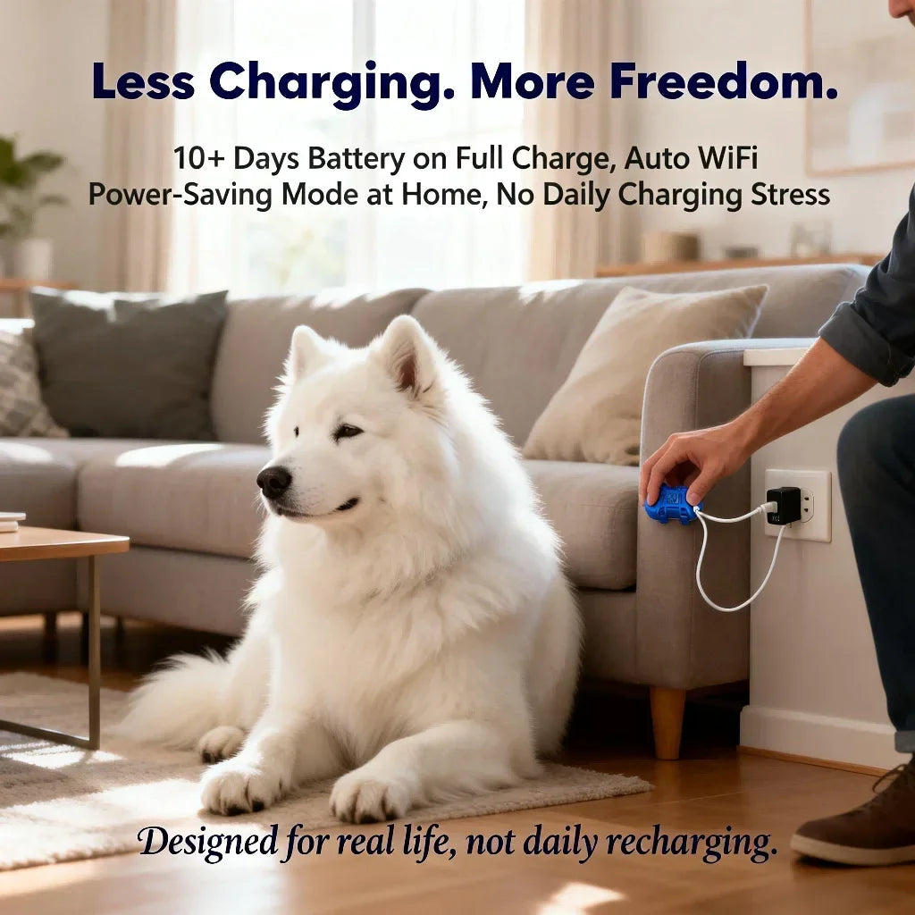 Wanwaytech 4G LTE Pet GPS Tracker With Unlimited Range Tracking