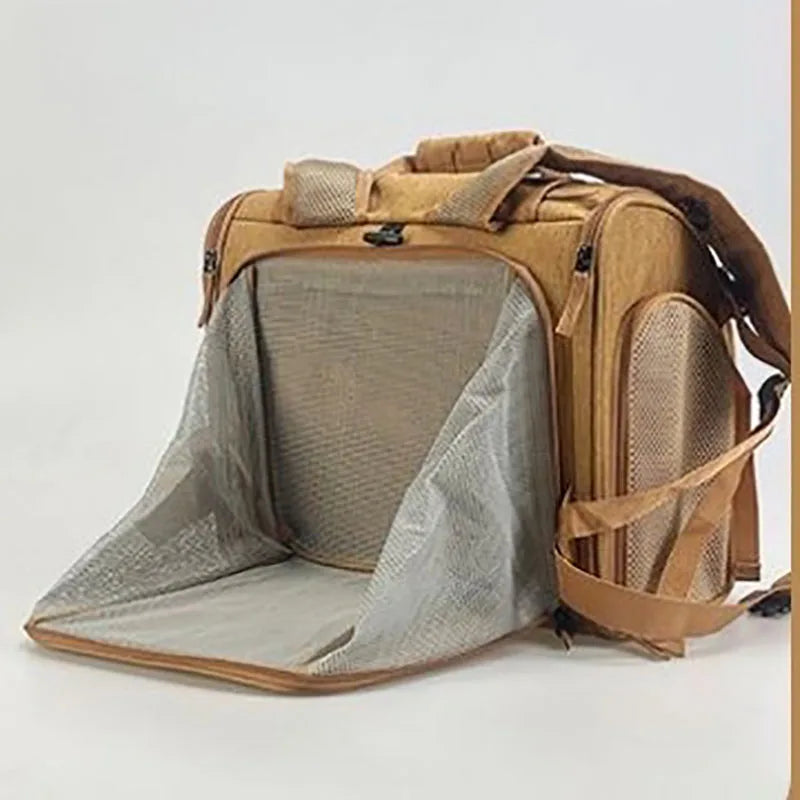 Breathable Foldable Pet Backpack For Dog And Cat Travel
