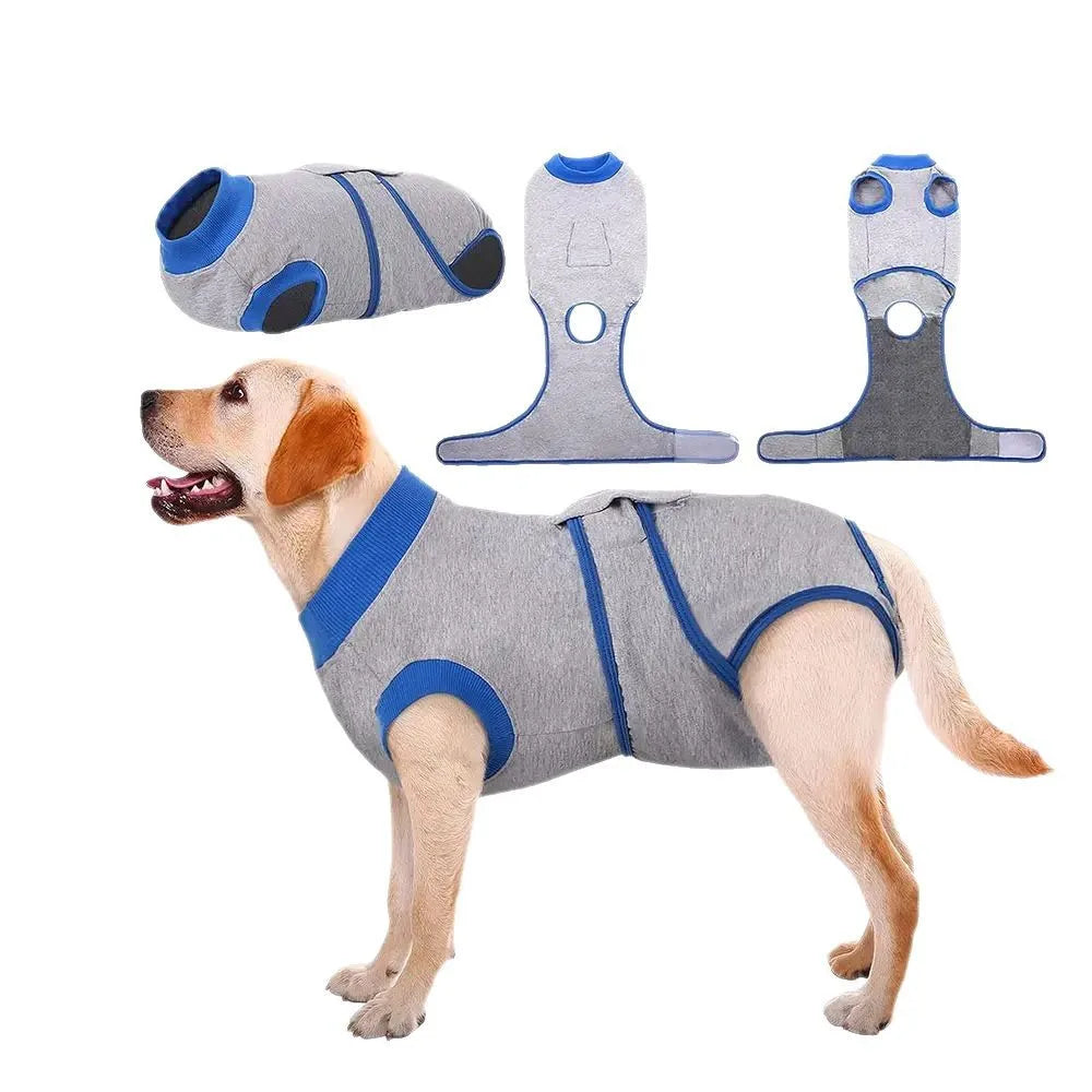 Comfortable Cotton Dog Recovery Surgical Suit For Post Care