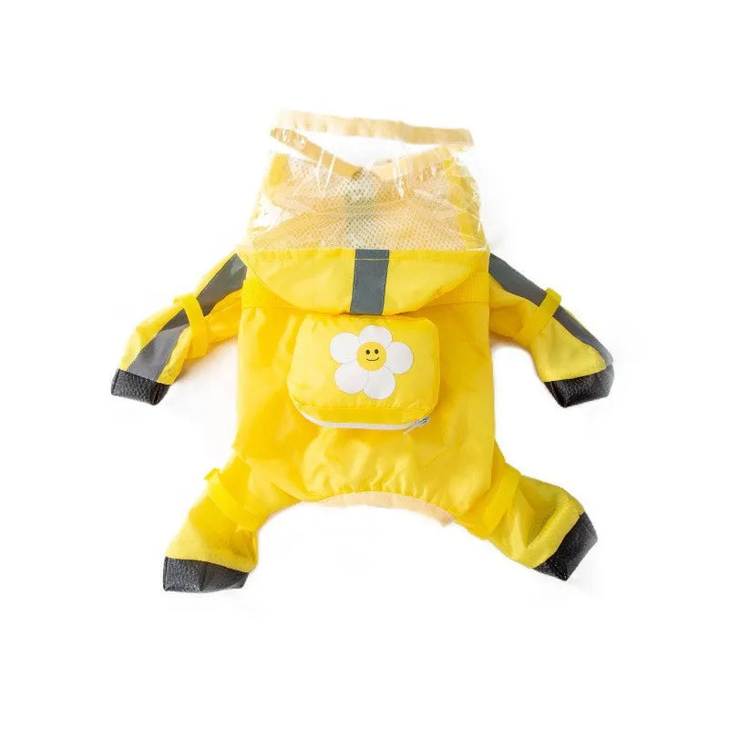 Pet Puppy Dog Raincoat Full Body Waterproof Jacket Protection