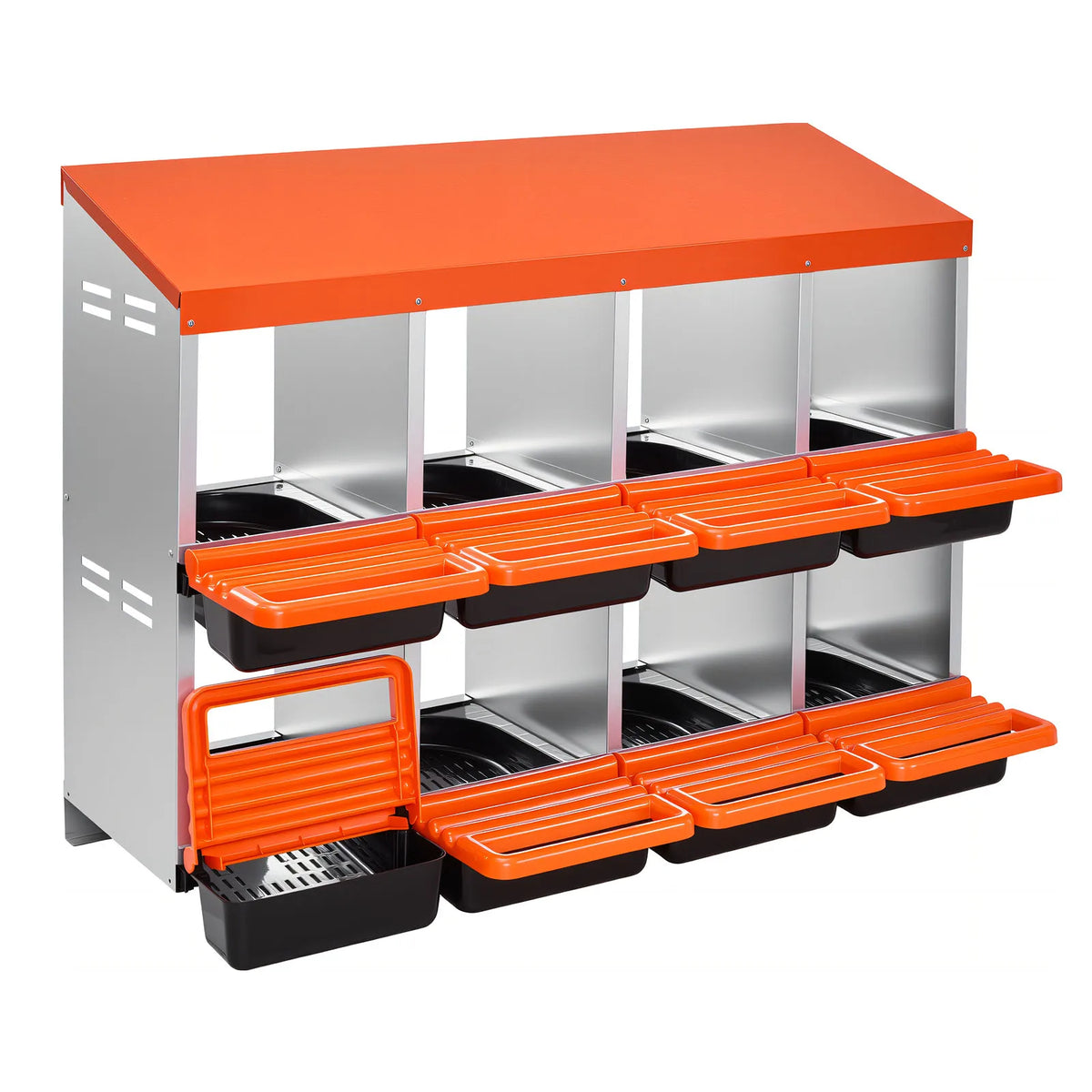 SucceBuy Galvanized Steel Chicken Nesting Box Rollout Egg Tray