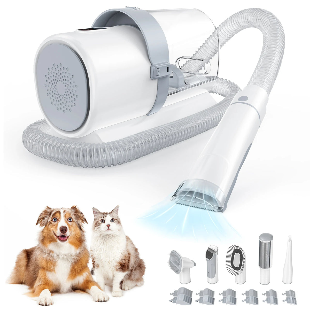 Sweetcrispy Professional Pet Grooming Vacuum Clipper Kit
