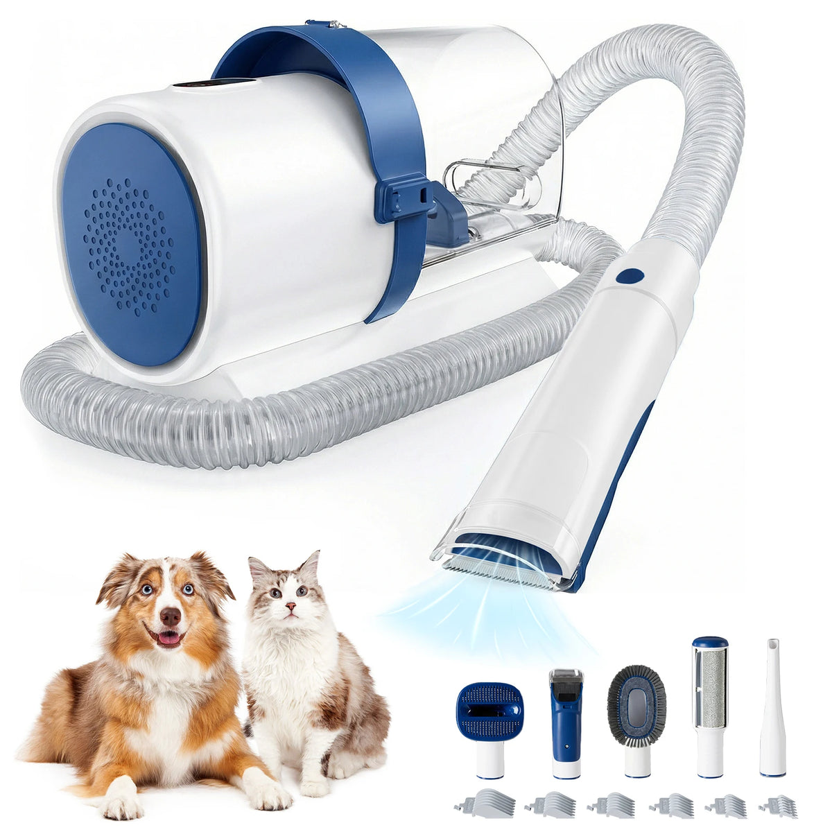 Sweetcrispy Professional Pet Grooming Vacuum Clipper Kit