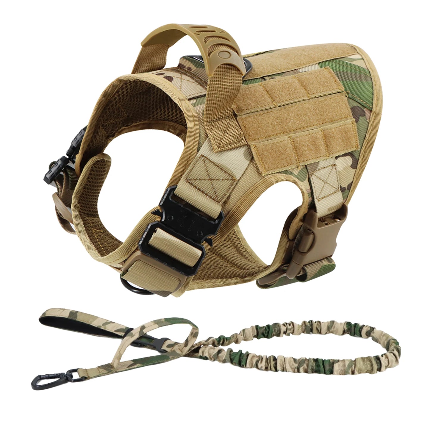 Tactical Dog Harness Set Large Dogs No Pull Malinois