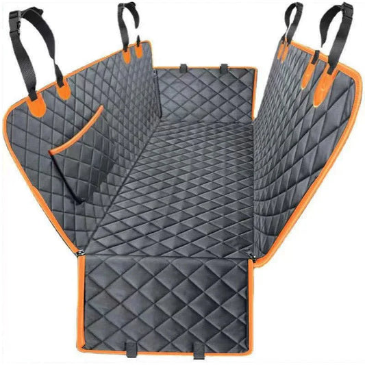 Waterproof Dog Car Seat Cover With Mesh Window And Zipper