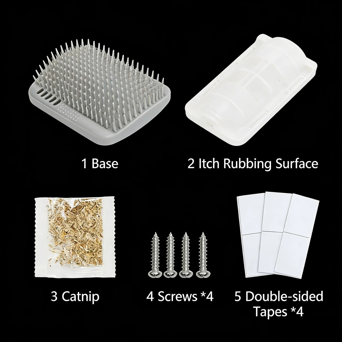 Ajn Plastic Cat Scratch Board With Tickle Massage Comb