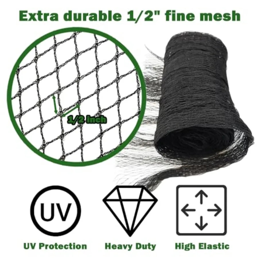 Protective Pond Netting With Fine Mesh And Ground Stakes