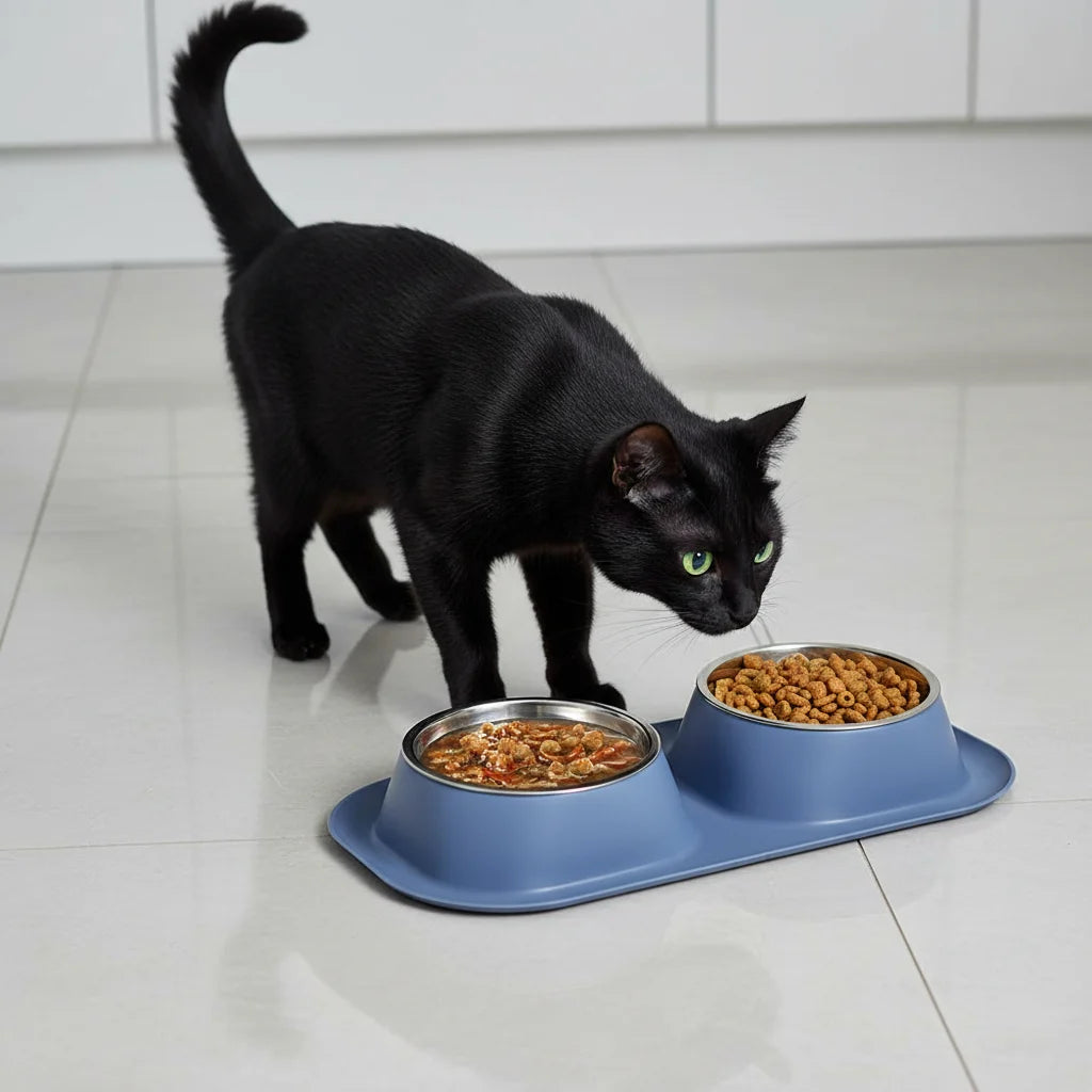 Premium Double Non Slip Pet Food Water Bowls For Dogs