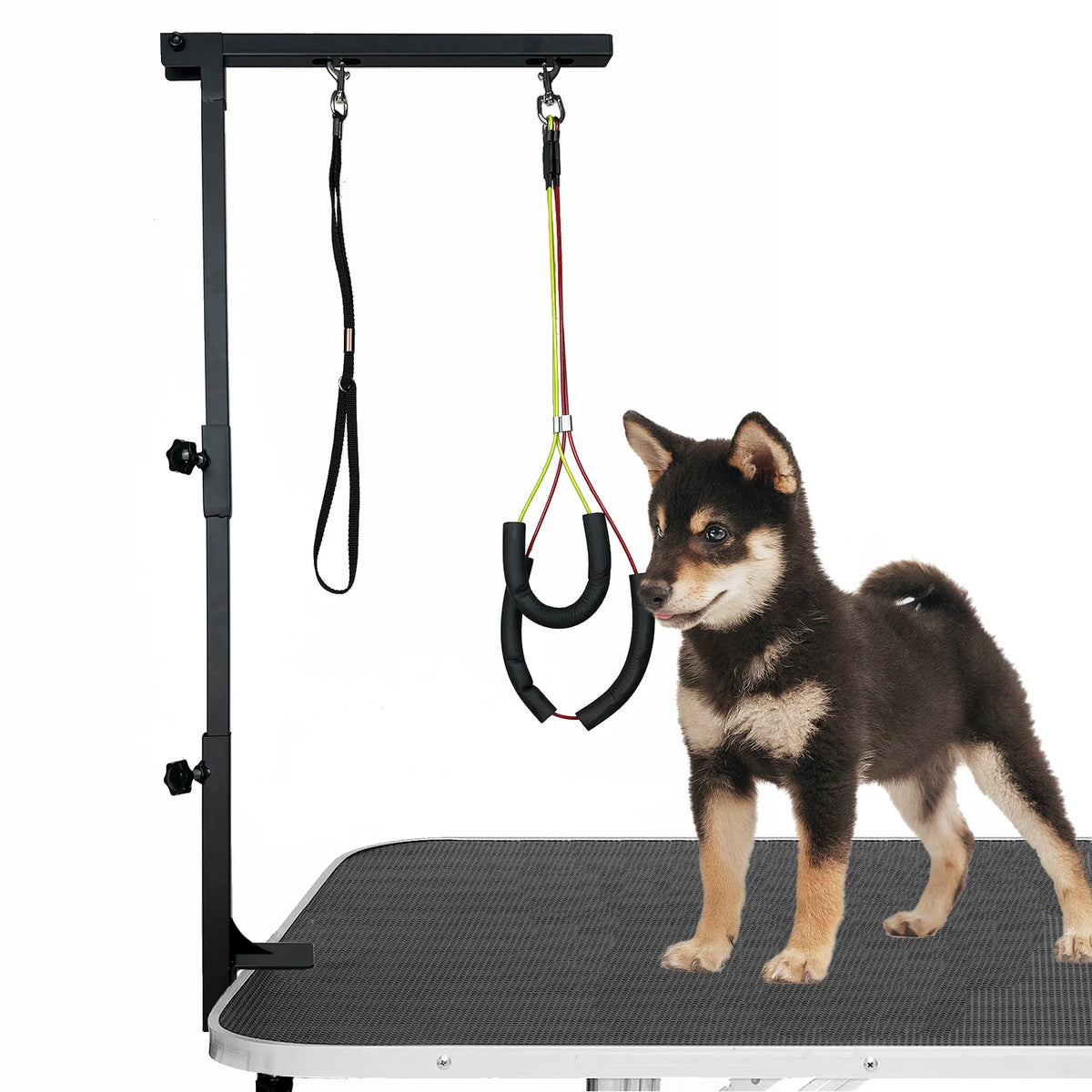 Height Adjustable Dog Grooming Arm With Clamp And Loop