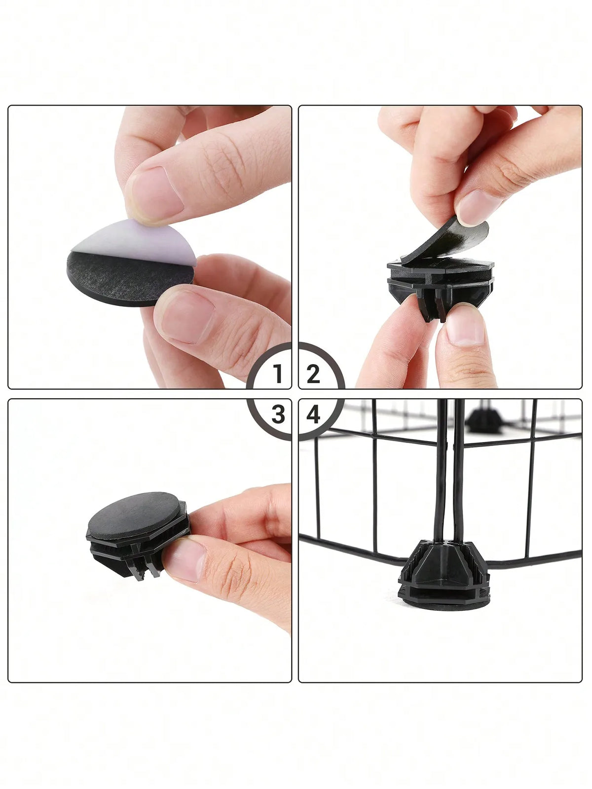 Metal Guinea Pig Cage With Dual Compartments And Waterproof Liner