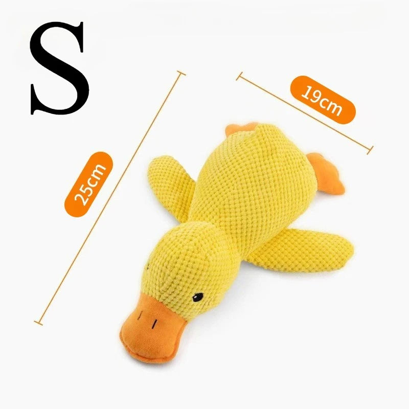XMSJ Durable Plush Quacking Duck Chew Resistant Pet Toy
