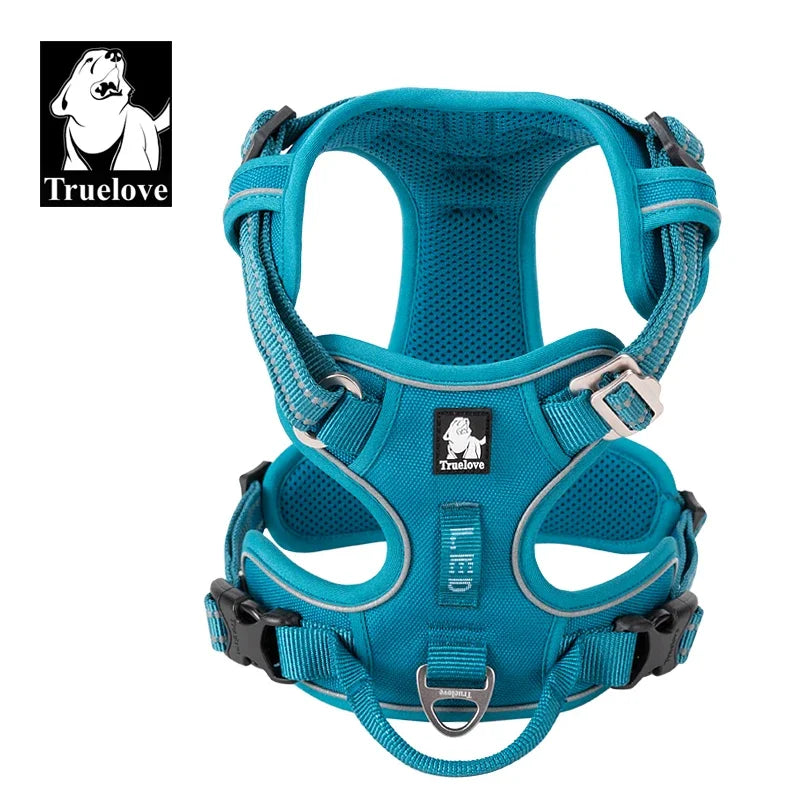 TrueLove Reflective Nylon Dog Harness No Pull Adjustable Safety Vest
