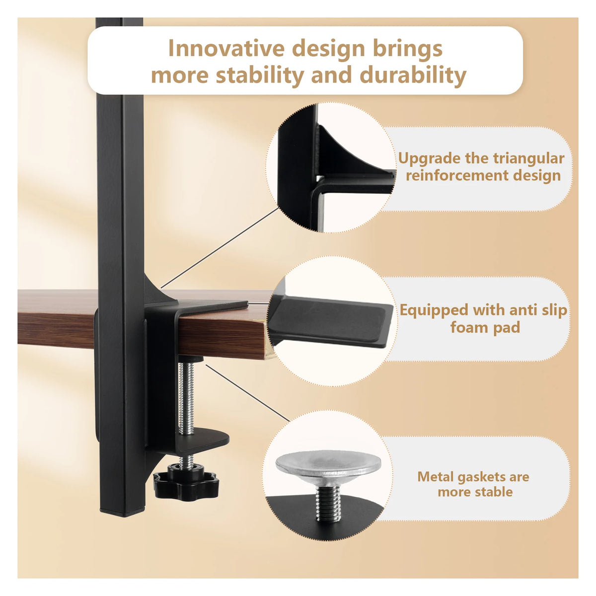 Height Adjustable Dog Grooming Arm With Clamp And Loop