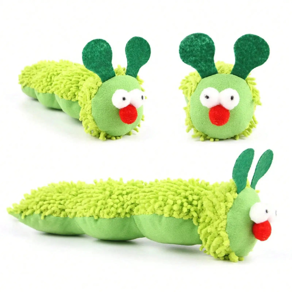 None Caterpillar Cat Chew Toy With Catnip And Silvervine