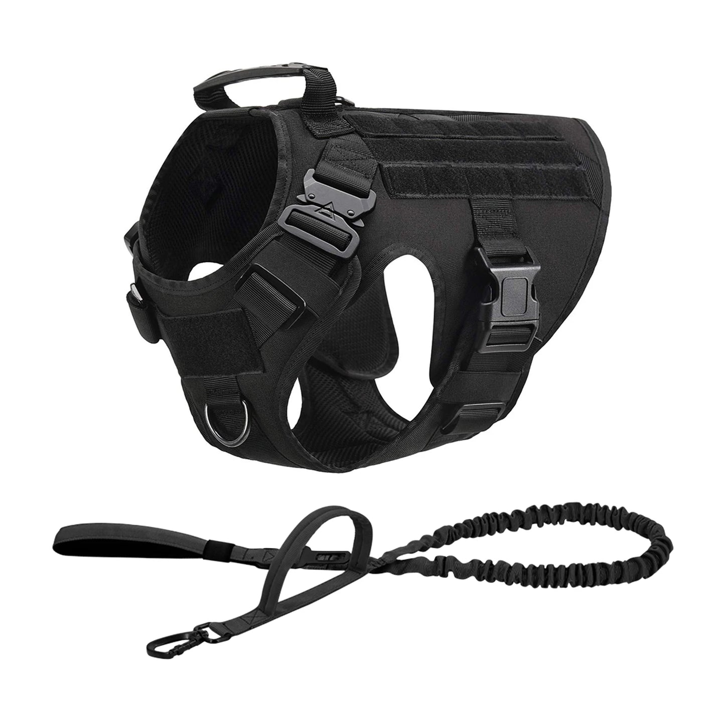 Tactical Dog Harness With Molle Pouches For German Shepherd Training