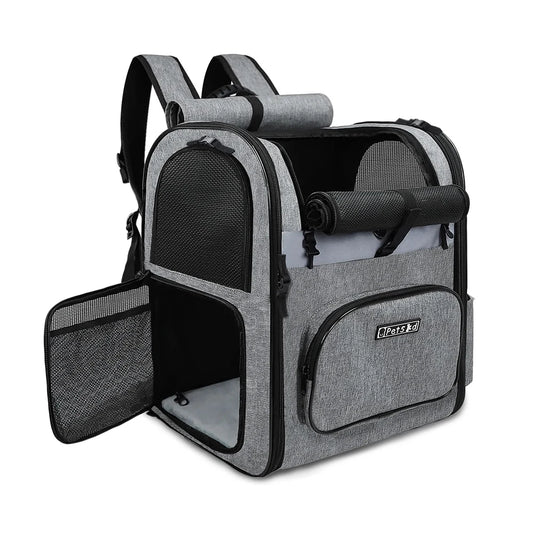 Petskd Breathable Dog Carrier Backpack With Double Doors