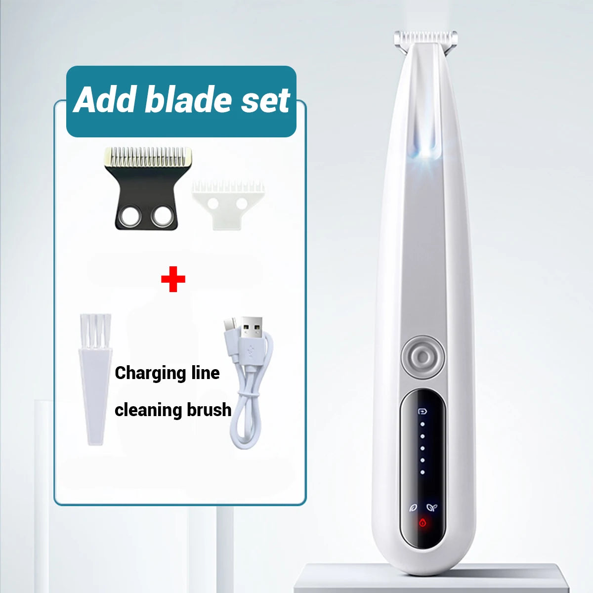 Waterproof Pet Hair Trimmer With Led Display And Travel Lock