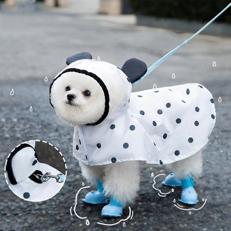 Pet Puppy Dog Raincoat Full Body Waterproof Jacket Protection