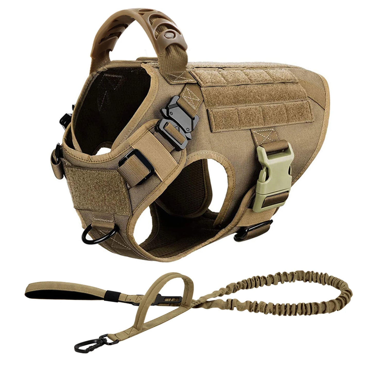 Tactical Dog Harness Set Large Dogs No Pull Malinois