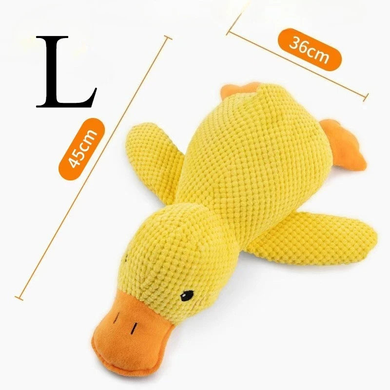 XMSJ Durable Plush Quacking Duck Chew Resistant Pet Toy