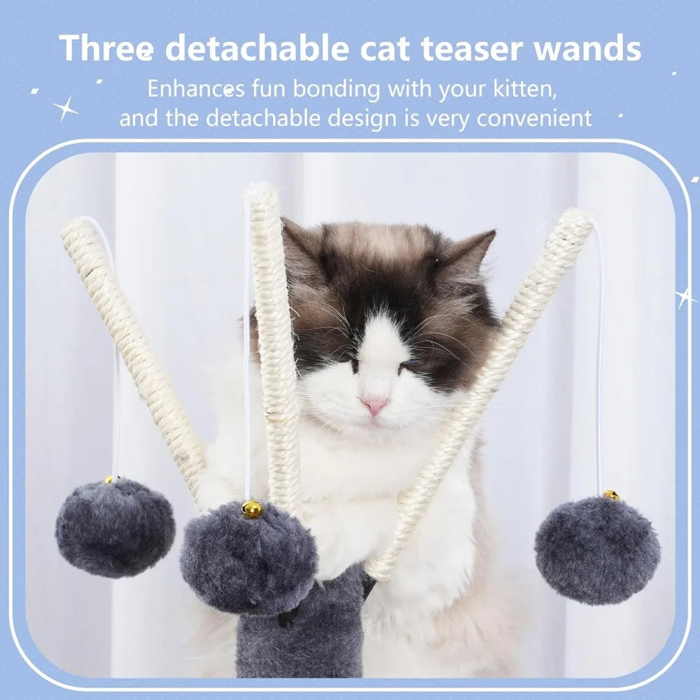 NBVCX Indoor Cat Tree Tower With Sisal Scratching Posts